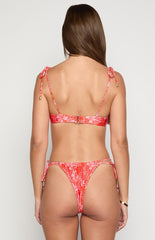 9.0 Swim Bianca Pink Floral Bikini Top