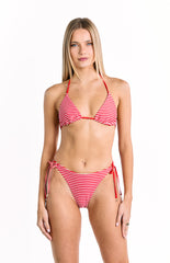 9.0 Swim Wave Red Stripe Triangle Bikini Top
