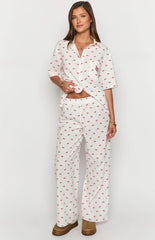 Alexea Cherry Print Pajama Pants