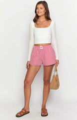 Baxter Red Gingham Shorts