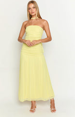 Brayan Yellow Maxi Dress