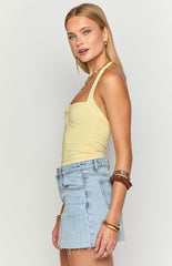 Eloisa Yellow Halter Top