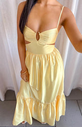 Felicitie Yellow Maxi Dress