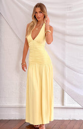 Gloria Yellow Maxi Dress