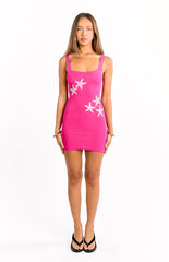 Gorgina Pink Knit Mini Dress