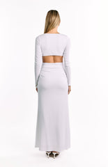 Grayson White Long Sleeve Maxi Dress