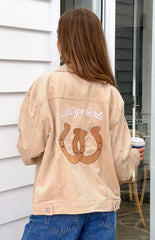 Hugo Cream Cord Western Jacket