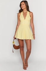 Kaylee Yellow Mini Dress