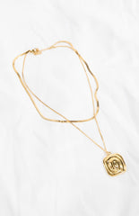 Marisa Gold Statement Layered Necklace Set