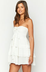 Miller White Strapless Mini Dress