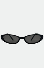 Otra Eyewear LULU Black Thin Cat Eye Sunglasses