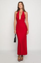Raymin Red Maxi Dress