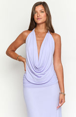 Rozie Purple Mesh Top