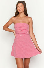 Rylan Red Gingham Mini Dress