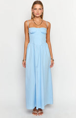 Stay Close Blue Maxi Dress