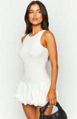 Stiles White Bubble Mini Dress