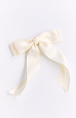 Whimsy Willow Cream Bow Hair Clip
