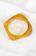 Zantie Yellow Resin Square Bangle