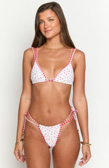 9.0 Swim Sumba Red Floral Bikini Top