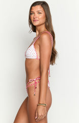 9.0 Swim Sumba Red Floral Bikini Top