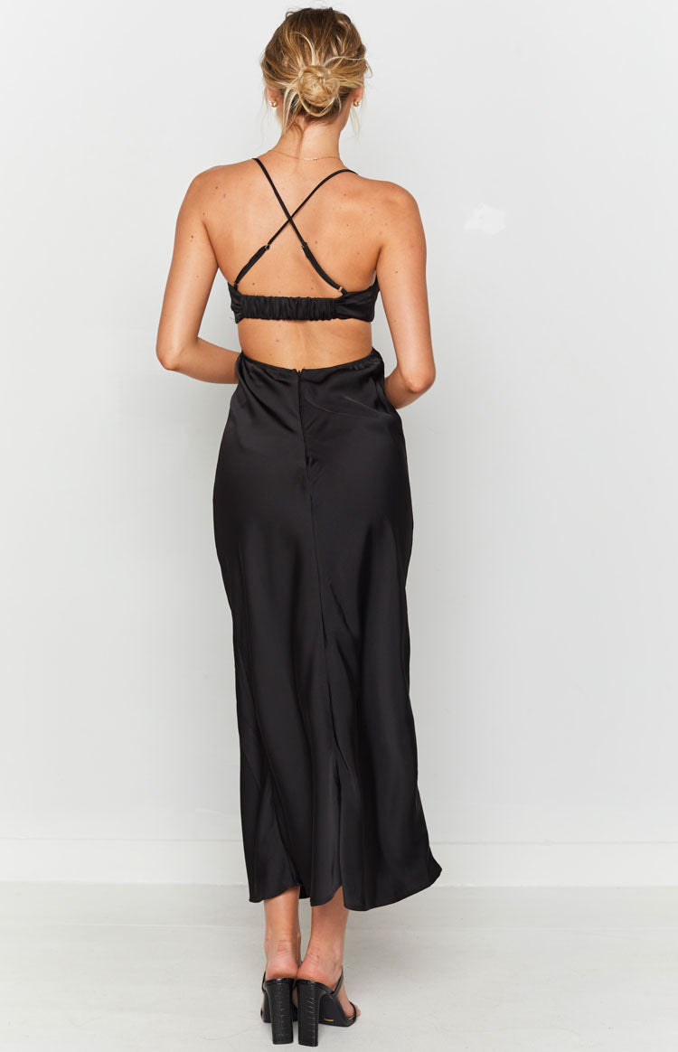 Taleah Cut Out Maxi Dress Black