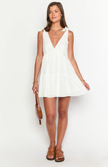 Angel Girl White Mini Dress