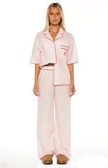Alexea Pink Stripe Pajama Pants