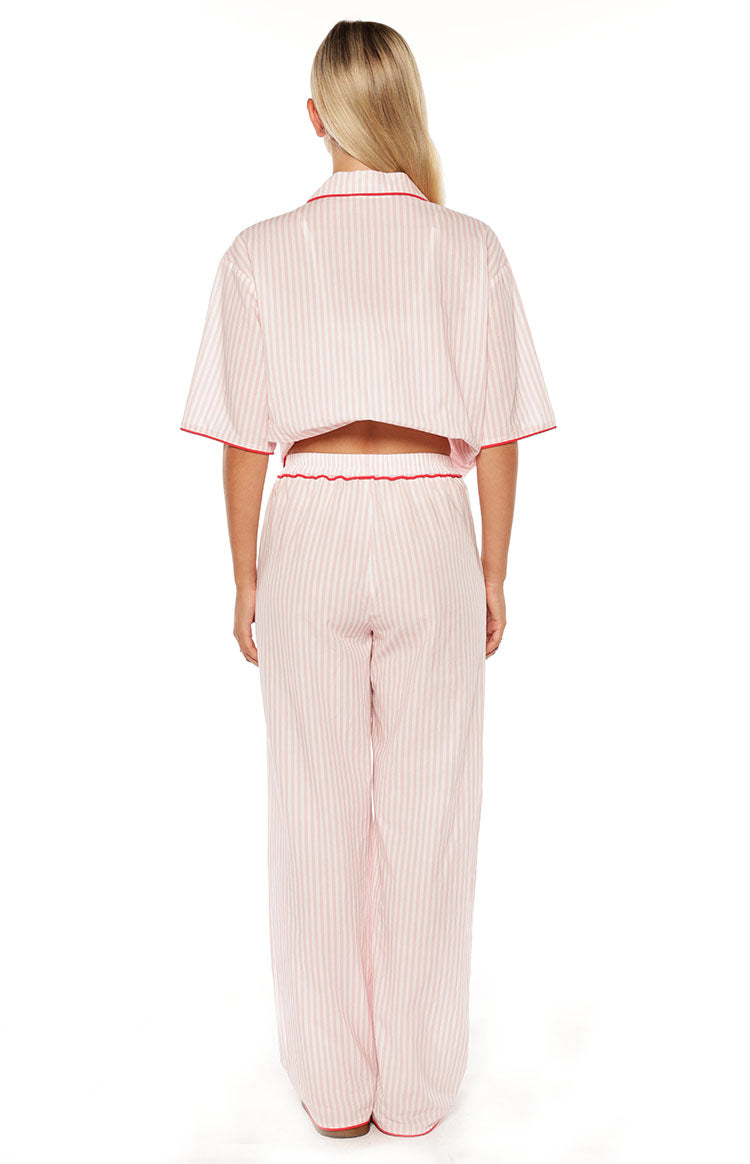 Alexea Pink Stripe Pajama Pants