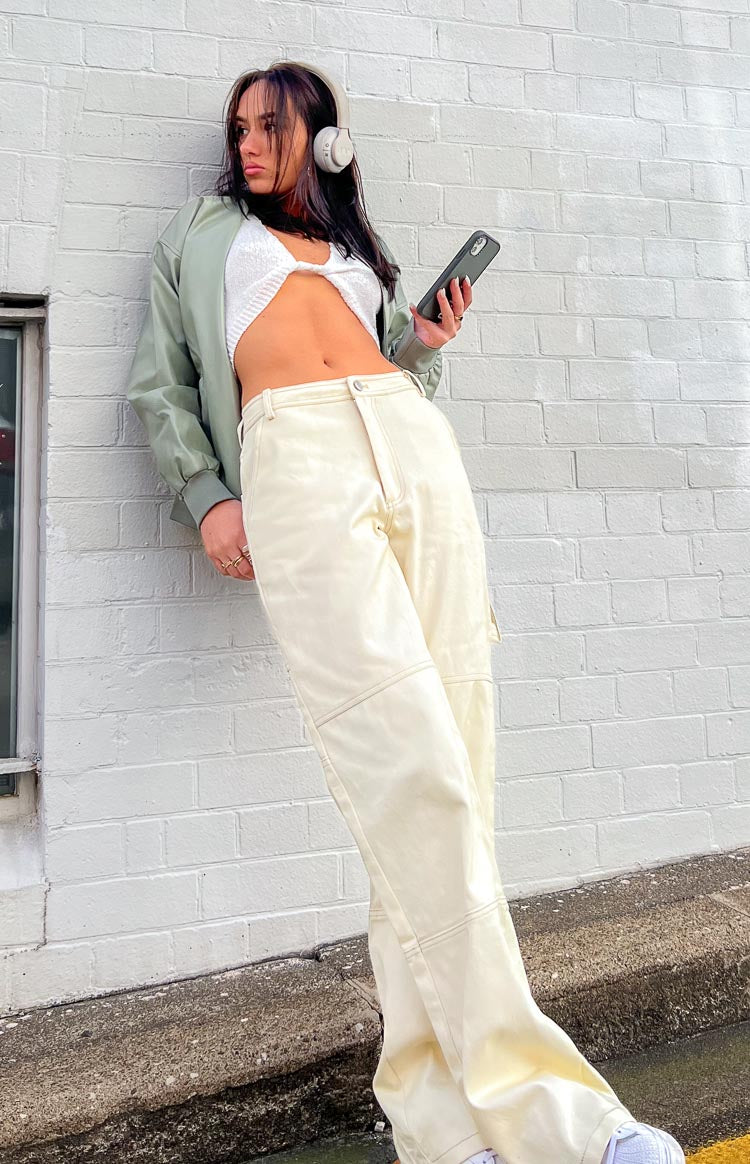 Allira Cream Carpenter Pants