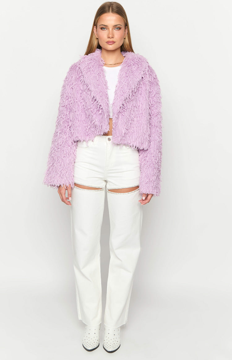 Amy Purple Fringe Jacket