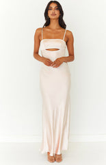 Anais Champagne Maxi Dress