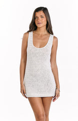 Annalee Cream Crochet Mini Dress