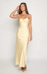 Ashley Yellow Formal Maxi Dress