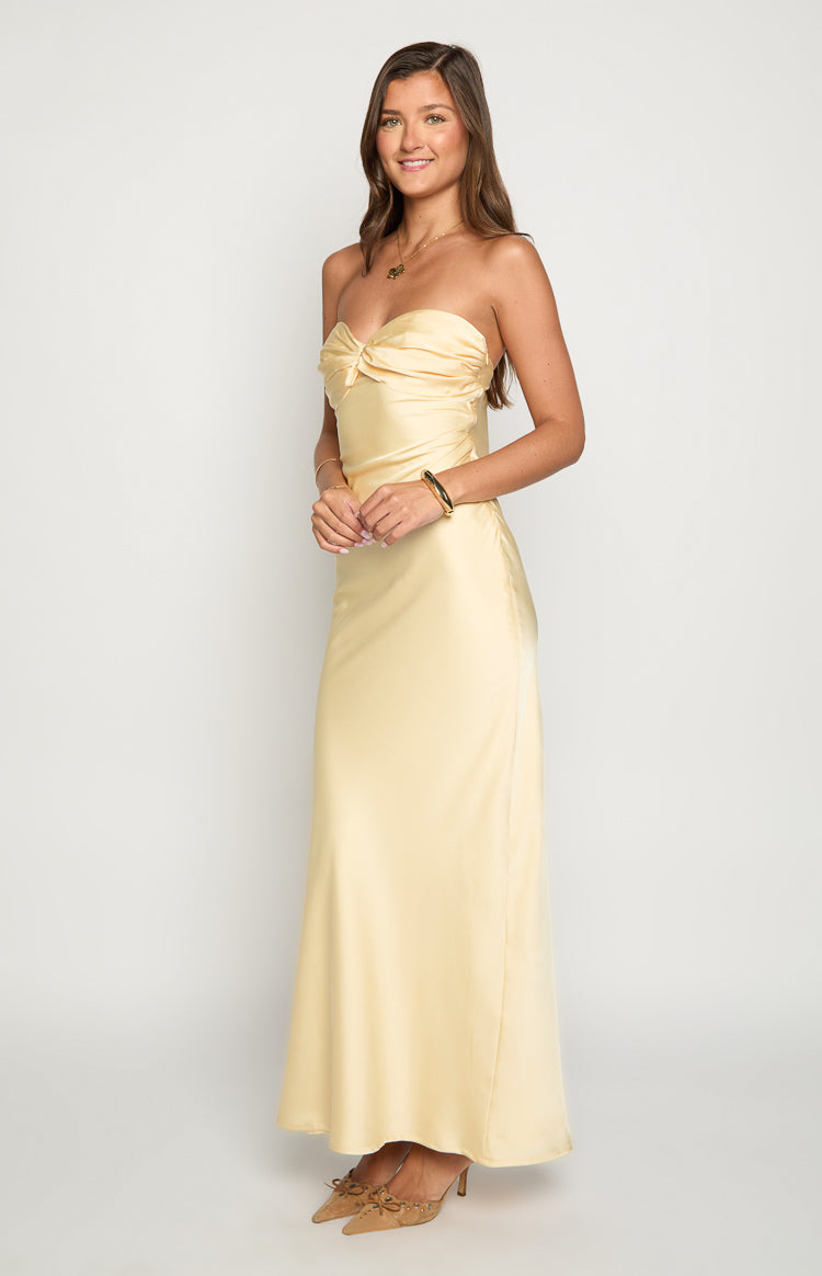 Ashley Yellow Formal Maxi Dress