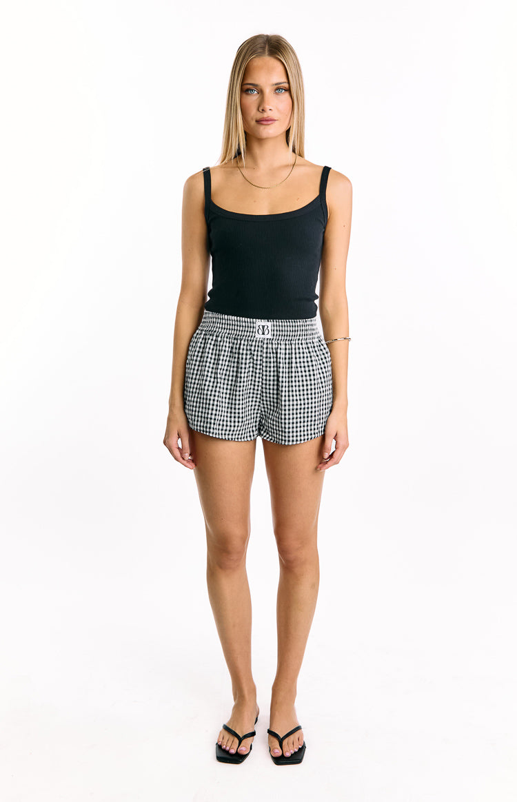 Baxter Black Gingham Shorts