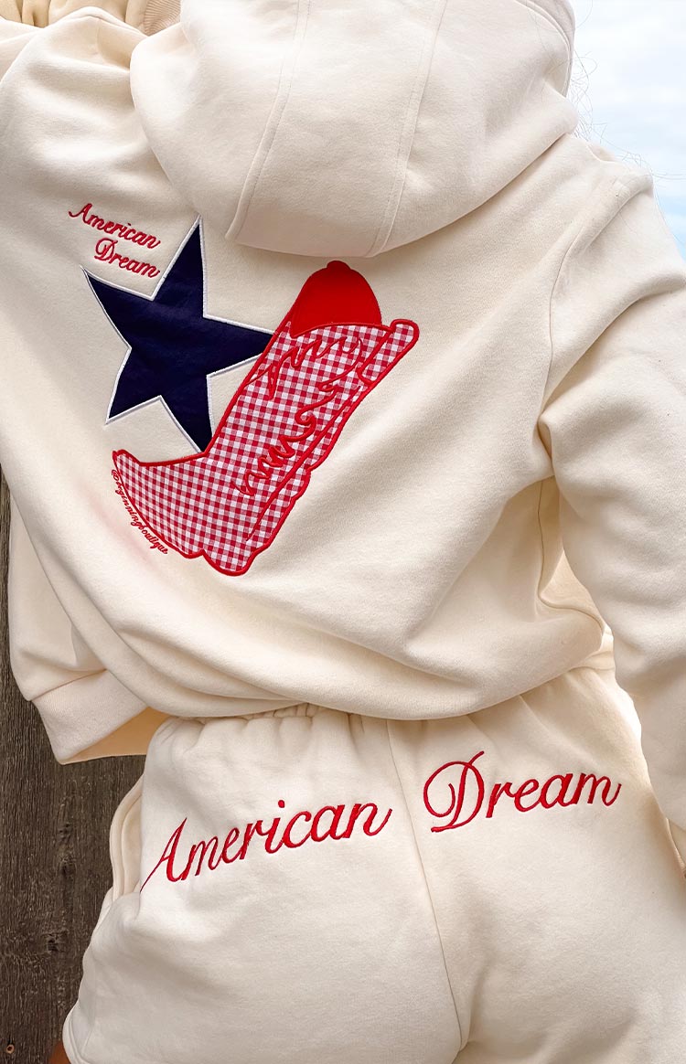 Beginning Cream American Dream Hoodie