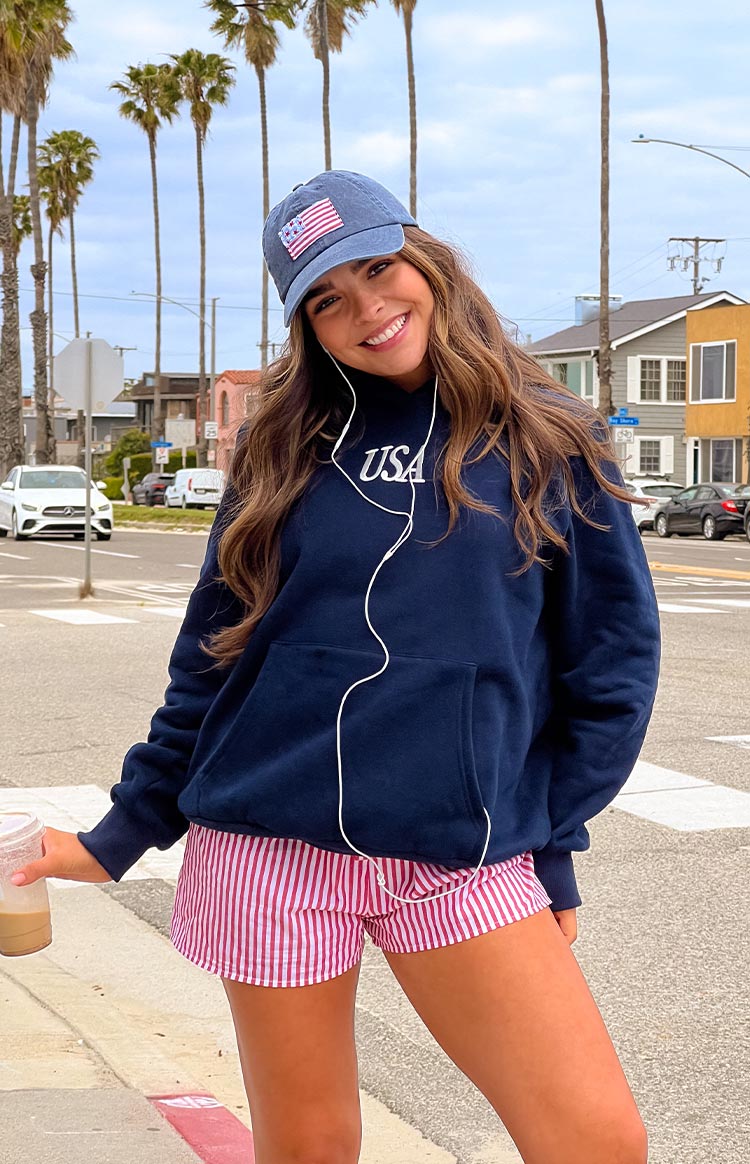 Beginning Navy USA Hoodie