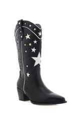 Billini Dollie Black And White Cowboy Boots