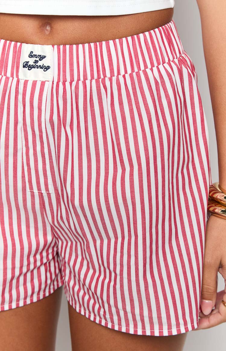 Brad Red Stripe Boxer Shorts