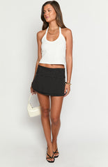 Briony Black Polka Dot Mini Skirt