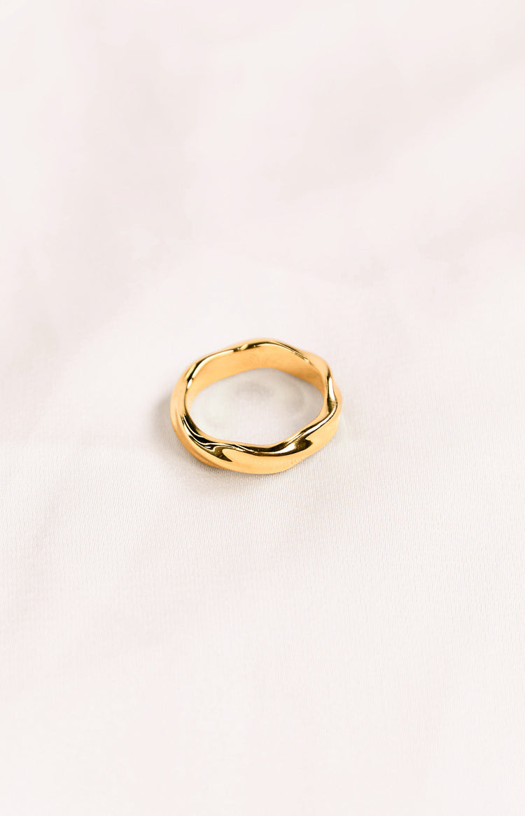 Edern Gold Wave Ring