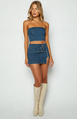 Elouise Denim Tube Top