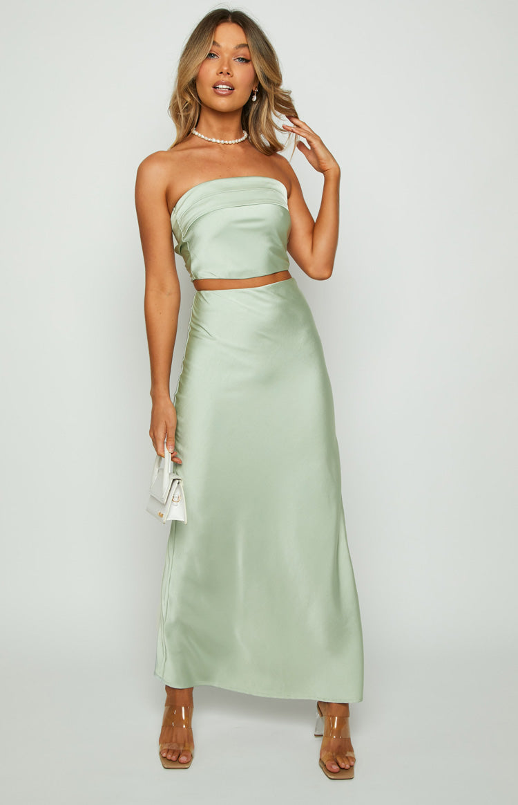 Genevieve Sage Maxi Skirt