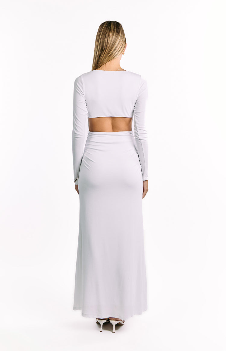Grayson White Long Sleeve Maxi Dress