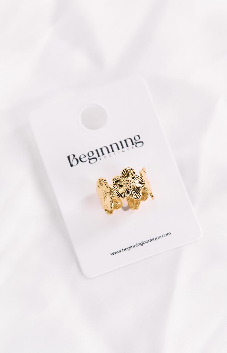 Harmony Gold Flower Ring