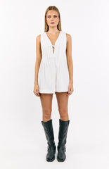 Hector White Playsuit