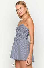 Heidi Navy Gingham Playsuit