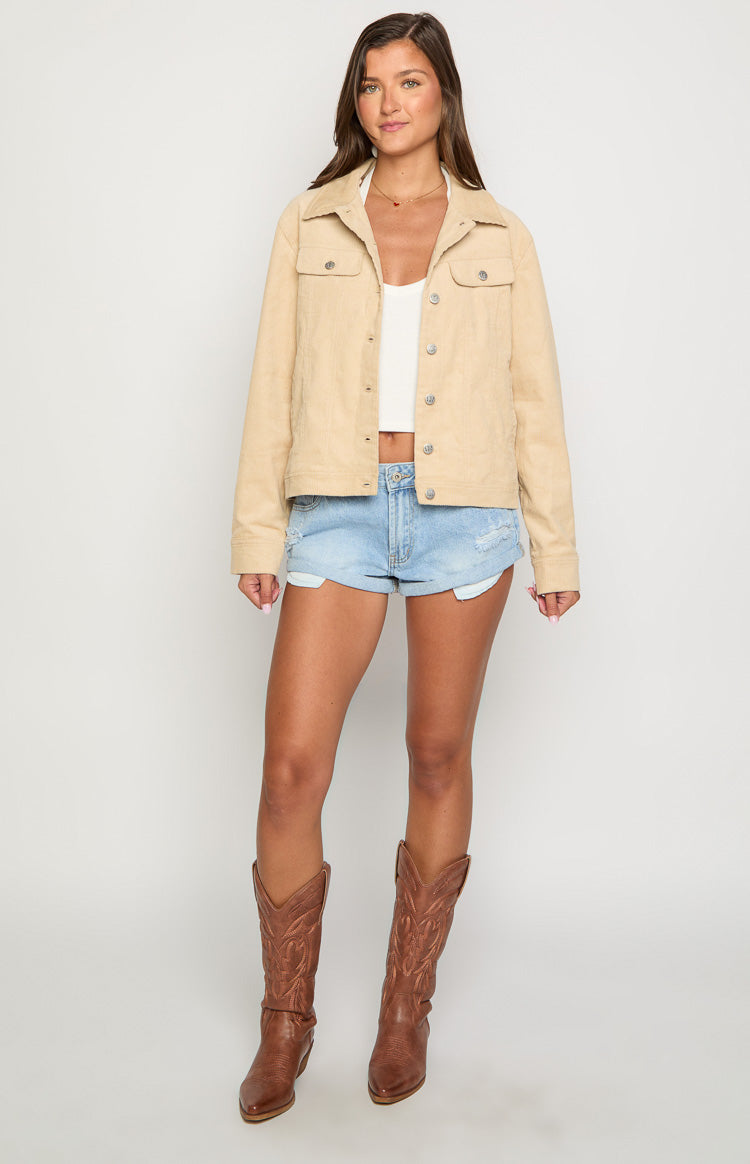 Hugo Cream Cord Western Jacket