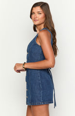 Isla Dark Wash Denim Mini Dress