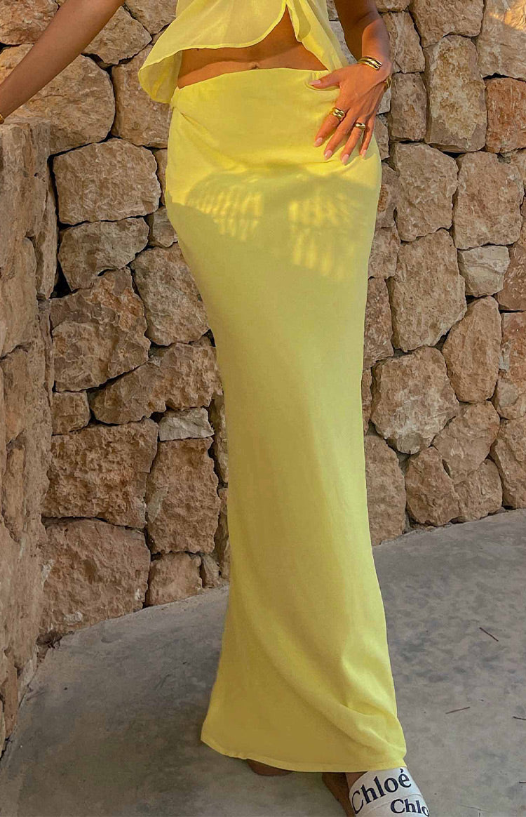 Jacqulin Yellow Maxi Skirt